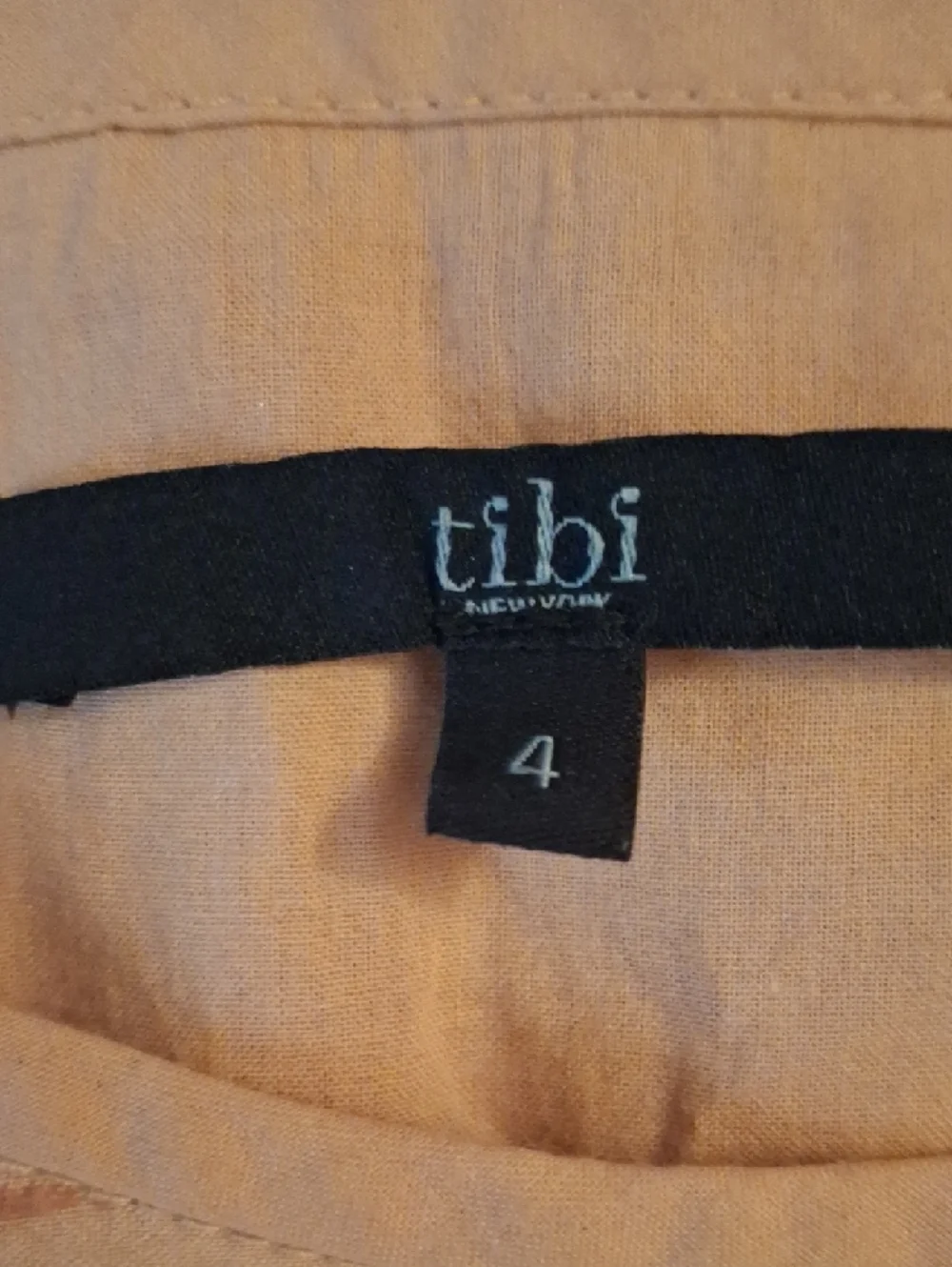 Tibi Peach Textured Ruffle Tank - Picture 2 of 9